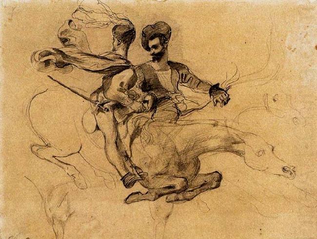 Eugene Delacroix Illustration for Goethe-s Faus china oil painting image